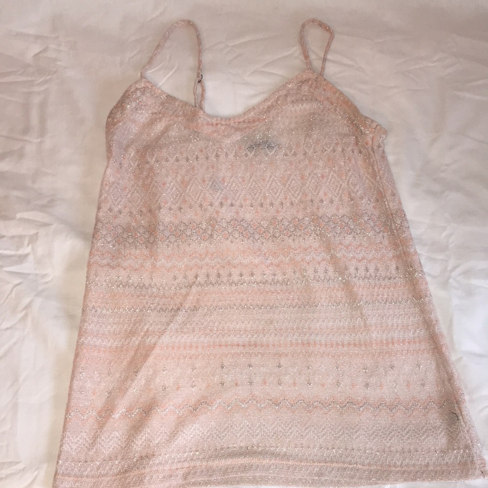 American eagle orange n pink tank top